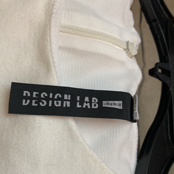 Design Lab size Large White MIDI dress - Picture 5 of 8